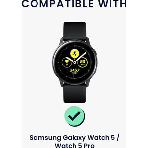 kwmobile Uilen horloge standaard geschikt voor Samsung Galaxy Watch 5 / Watch 5 Pro Laadstation - Oplaad houder - Schattige siliconen houder - donkergroen