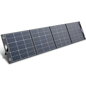 HEKO Solar® Zonnepaneel Unfold 200 - Solar Panel - 200W - Draagbaar Zonnepaneel - Opvouwbaar - Zonnepaneel Camper - Zonnepanelen Compleet Pakket - Plat Dak - Solar Charger - USB-C - Geschikt Voor Powerstation