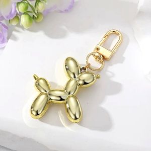 Sleutelhanger - Ballonhond Goud - Gold - Balloon Twisting - Ballonfiguur - Ballon - Key Chain - Balloon Dog - Teckel -