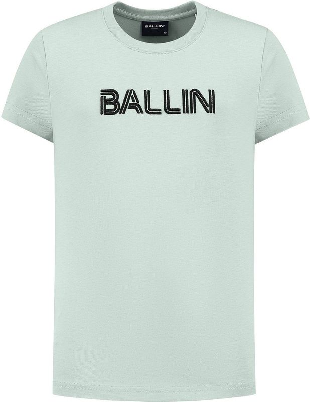Ballin Amsterdam - Jongens Regular fit T-shirts Crewneck SS - Green - Maat 14