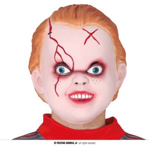 Fiestas Guirca - Masker duivels jongensgezicht - Halloween Masker - Enge Maskers - Masker Halloween volwassenen - Masker Horror