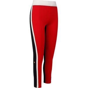Robey us open legging in de kleur rood/zwart.