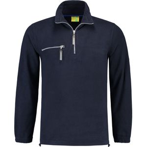 Lemon & Soda polar fleece sweater in de kleur navy maat M.