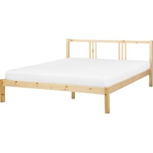 VANNES - Bed - Lichthout - 160 x 200 cm - Dennenhout