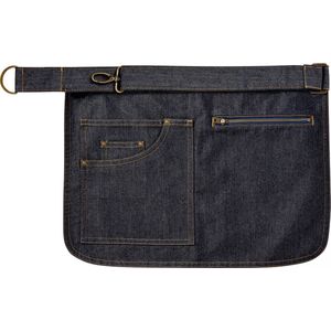 Schort/Tuniek/Werkblouse Unisex One Size Premier Indigo Denim 70% Katoen, 30% Polyester