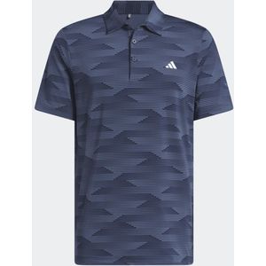 Adidas Ultimate 365 Speed - Golfpolo Voor Heren - Navy Patroon - Maat L