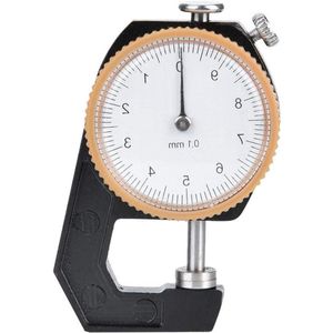 - Selecteer de dikte van de meter: diktemeter 0~10 mm voor staal en leercraft - platte kop dikte tester meetklok