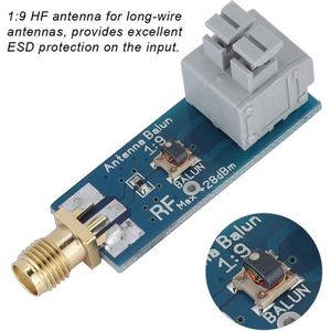 Praktische en weinig verlies; voordelige 1-9-HF-antenne voor langleidingsantennes .