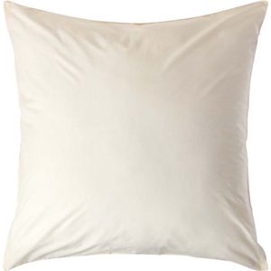 Homescapes kussensloop 80 x 80 cm - crème vanille, 100% Egyptisch katoen, draaddichtheid 200