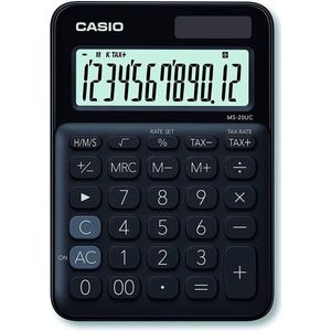 Casio MS-20UC-BK calculator Desktop Basisrekenmachine Zwart
