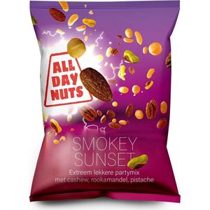 All Day Nuts - Smokey Sunset - Notenmix - Borrelmix - Magnesium - Gerookte Amandel Mix - 10 x 50 Gram