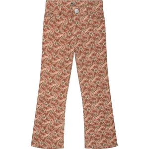 Daily7 - Flared Flower broek - Beige Melange - Maat 92