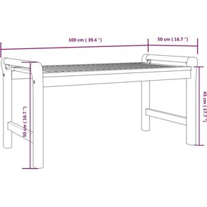 vidaXL - 3-delige - Loungeset - met - kussens - massief - acaciahout