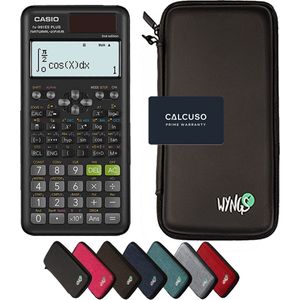 Casio fx-991ES Plus 2nd edition inclusief een WYNGS beschermhoes in zwart en uitgebreide garantie van CALCUSO