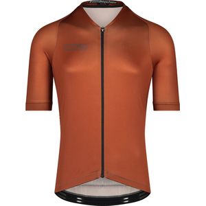 BIORACER Wielershirt heren korte mouw - Model Icon Metalix - Oranje - Maat XL - Fietskleding voor Wielrennen