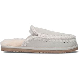 Mou Slipper Full Eskimo Stitch Pantoffels - Sloffen - Dames - Zilver - Maat 37