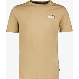 Puma ESS+ Col Small Logo heren T-shirt beige - Maat S