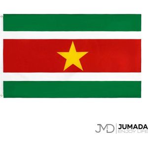 Jumada's Surinaamse  Vlag - Suriname Flag - Vlag Suriname - Vlaggen - Polyester - 150 x 90 cm