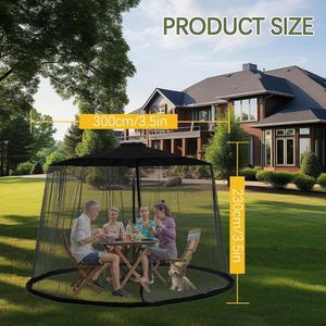 Klamboe - 23 x 3 m - Muggennet voor buiten - Terras & Balkon - Pavilion & Pergola