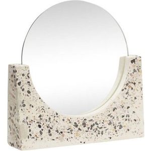 Hübsch - Staande spiegel - Terrazzo - Wit
