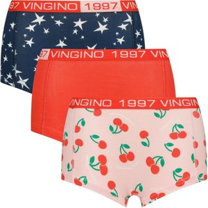 Vingino G-251-12 multi 3-pack Meisjes Onderbroek - Dark Blue