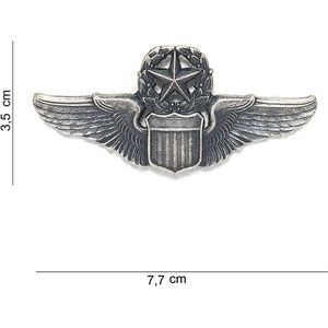 Embleem metaal Wing commanding pilot pin