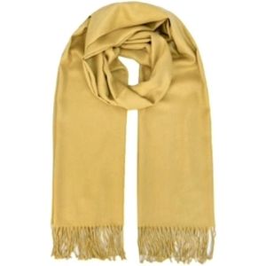 Sjaal - 4 Seizoenen - Shawl - Uniseks - Okergeel - 200 x 70 cm (209925#)