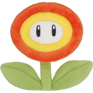 Fire Flower - Super Mario Pluche Knuffel 20 cm {Nintendo Mario Bros Plush Toy - Speelgoed Knuffels voor Kinderen Jongens Meisjes - Friends: Mario, Luigi, Bowser, Toad, Donkey Kong, Peach, Yoshi}