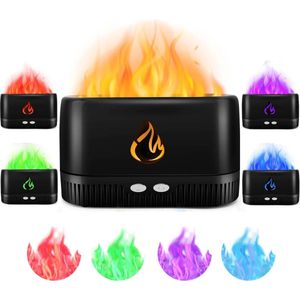 Aroma Diffuser Etherische Olie 230 ml USB Geurolie Diffuser 7 LED Vlameffect Diffuser Elektrische Aromatische Lamp Primavera Geurverspreider Luchtverspreider