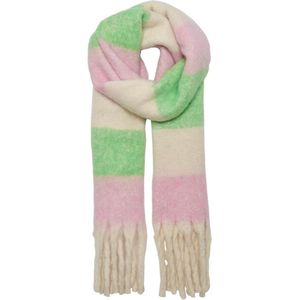 Only Carmen Striped Scarf Island Green MULTICOLOR One Size