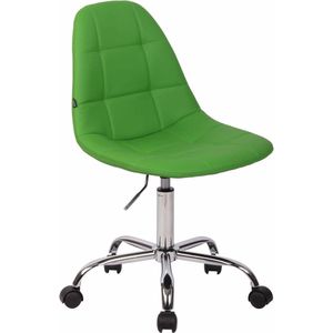 In And OutdoorMatch Bureaustoel Adena - Groen - Kunstleer - Hoogwaardige bekleding - Comfortabele bureaustoel - Moderne look