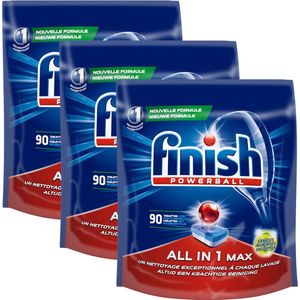 Finish All In 1 Max Ontvetter Vaatwastabletten- 270 Tabletten Voordeelverpakking