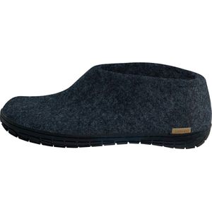 glerups Dames en Heren slippers Naturkautschuksohle Schwarz