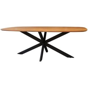 Kopenhagen - Eettafel - Ovaal - Acacia - Natuurlijke Kleur - 180 cm