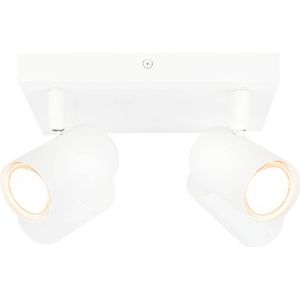 Ledvion LED Plafondspot Wit 4-lichts - Dimbaar - 3W - 4000K - Kantelbaar