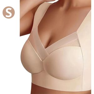 Bovista BH Zonder Beugel - Zonder Bandjes - Push-up Bh's - Comfort Bh - Beige L