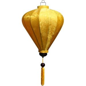 Gele Vietnamese zijden lampion lamp ballon - B-YE-45-S