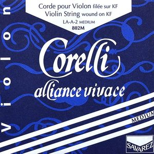 Corelli CO-802-M violin string A-2 4/4, medium, alliance KF, aluminum