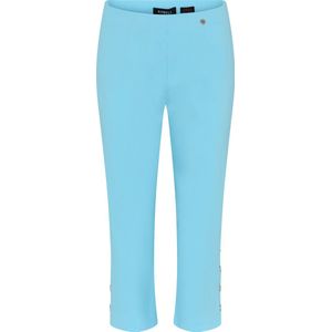 Robell Lena09 Dames Comfort Stretch 7/8 Pantalon - Turquoise Blauw - Maat36
