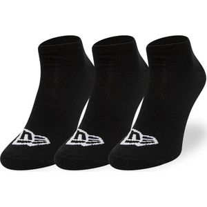 New Era Flag Sneaker Socks Black - 43/46 - 3 Paar - Sokken Zwart Unisex - Sportsokken Zwart - Enkelsokken - Sokken Heren 43 46