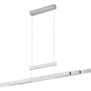 LED Hanglamp - Torna Trojan - 54W - Aanpasbare Kleur - Rechthoek - Mat Nikkel - Aluminium