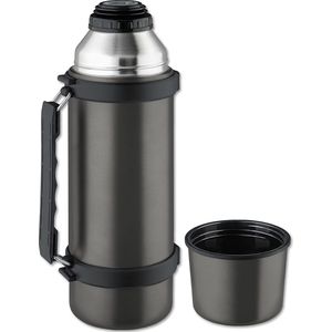 Thermosfles Travel Quickstop, titaan-grijs