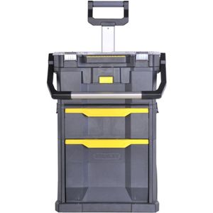 Modulaire Mobiele Werkplaats - 2-in-1 Gereedschapskist Met Wielen - Stapelbaar & Verrijdbaar