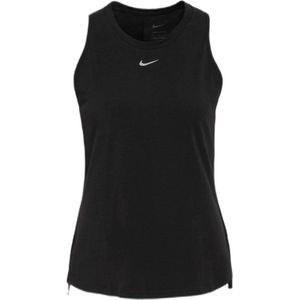 Nike Dri- FIT One Luxe Women's Standard Fit Tank - Black Reflective Silver - Maat L