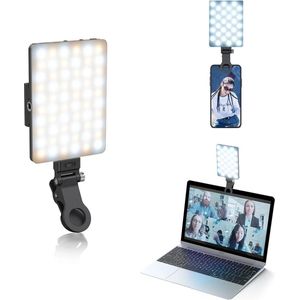 LED LIGHT 9000K - telefoon - laptop - makeup - schermverlichting - 5W - 3 kleuren - 10 standen - Usb C - oplaadbaar - foto - video