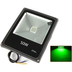 LED Bouwlamp Groen - 50 Watt  - Plat