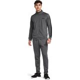 Under Armour UA Knit Track Suit Heren Trainingspak - Grijs - Maat XXL