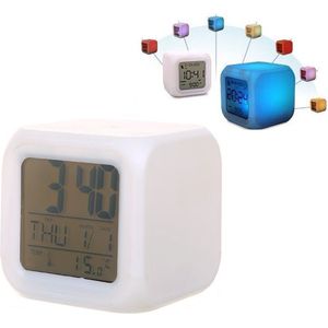 Digitale Wekker LEDs-sDigitale Kloks-sDigitaal met Verlichtings-s7 Kleuren LED Lichts-sMet Thermometer