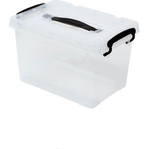 Alpac Opbergbox - Opbergbox met deksel - Opbergdoos - 6 Liter - 290 x 200 x 170 mm - Transparant