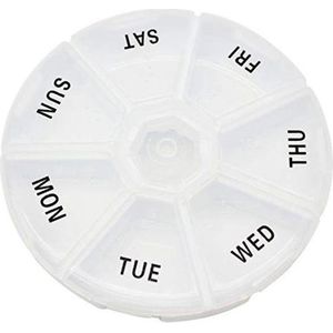 *** Pillendoosje - Pillen doos - 7-dagen - Reisdoosje voor pillen - Medicijnen meenemen op reis - Reisbox - Pillenboxje- van Heble® ***